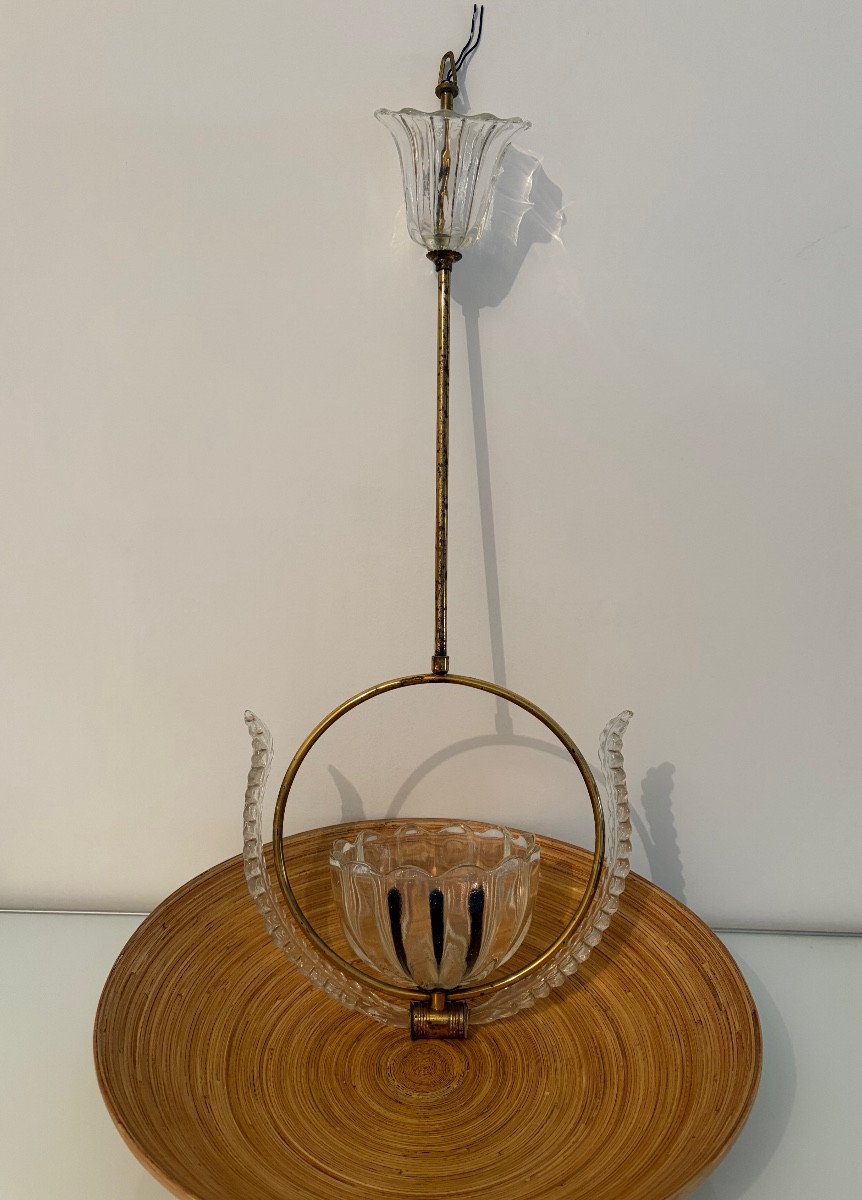 Suspension en verre de Murano attribuée à Barovier, années 1930/1940