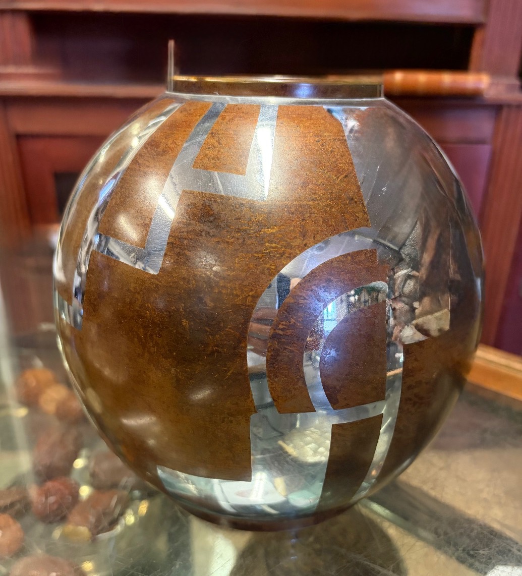 Vase à décor géométrique, Lucien Gerfaux.