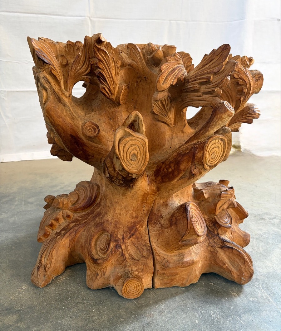 Hand-carved Wooden Sculpture, 1900s-photo-4