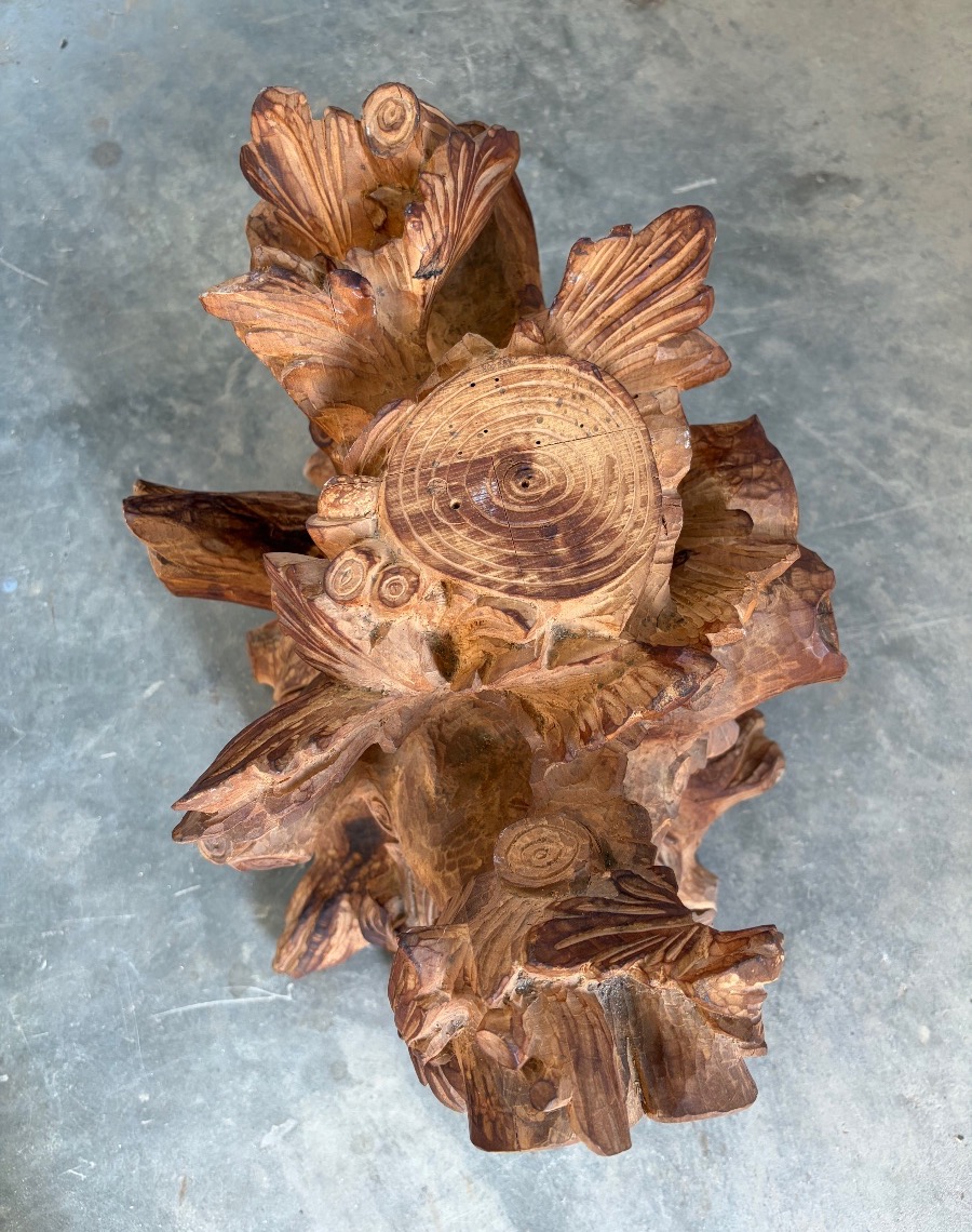 Hand-carved Wooden Sculpture, 1900s-photo-2