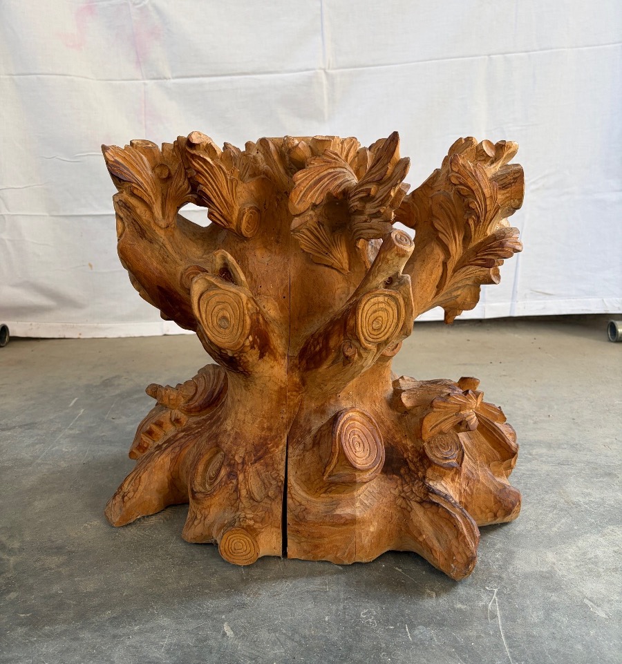 Hand-carved Wooden Sculpture, 1900s-photo-4