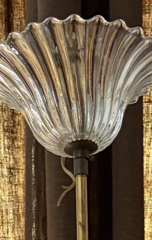Suspension en verre de Murano, attribuée à E. Barovier.-photo-6