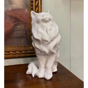 Chat en céramique  – Manufacture Minghetti, Bologne