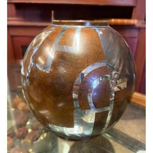 Vase With Geometric Design, Lucien Gerfaux