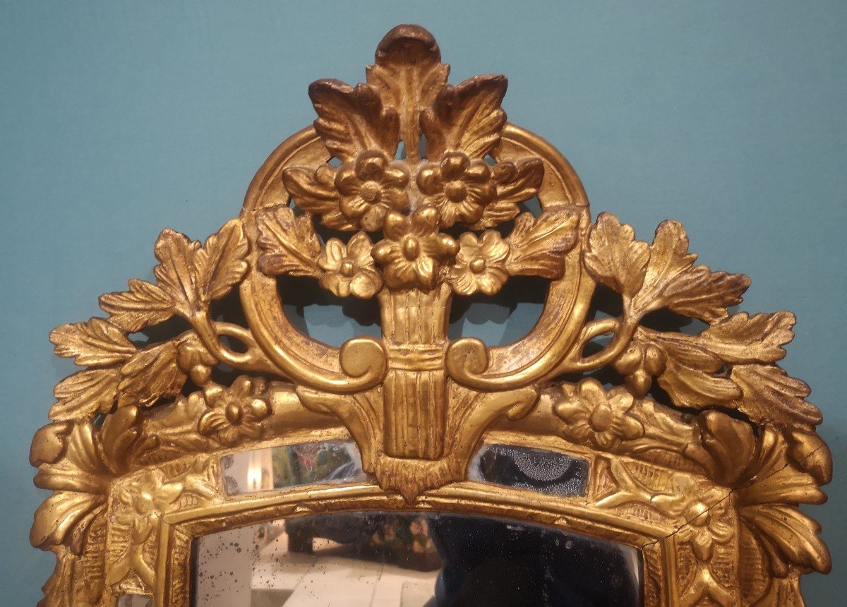 Louis XV Provençal Mirror 18th Century-photo-2