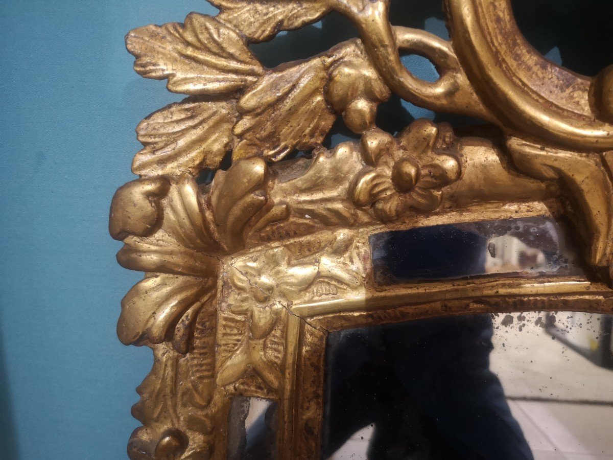 Louis XV Provençal Mirror 18th Century-photo-3