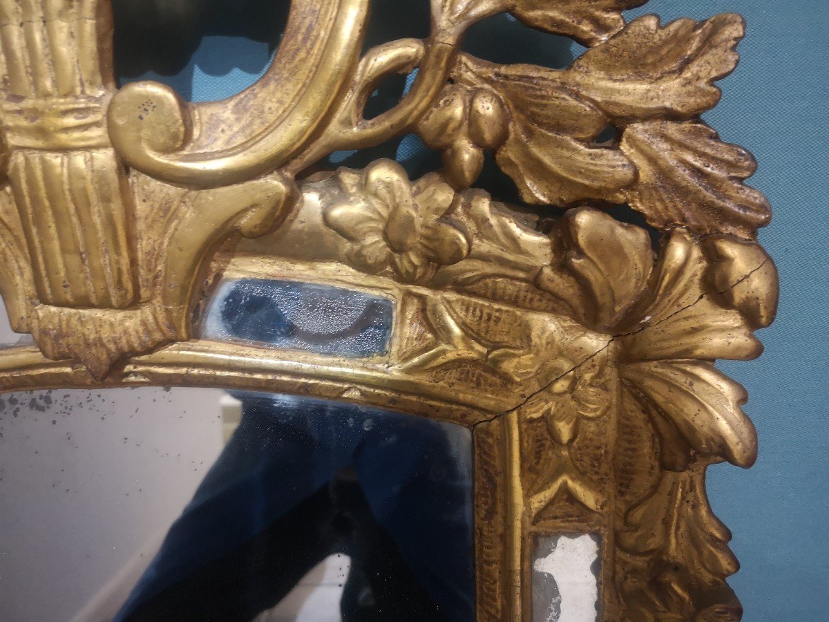 Louis XV Provençal Mirror 18th Century-photo-4