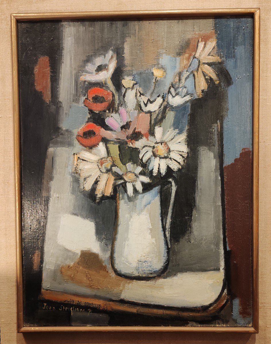 Jean Striglioni, Huile Sur Toile, 1970