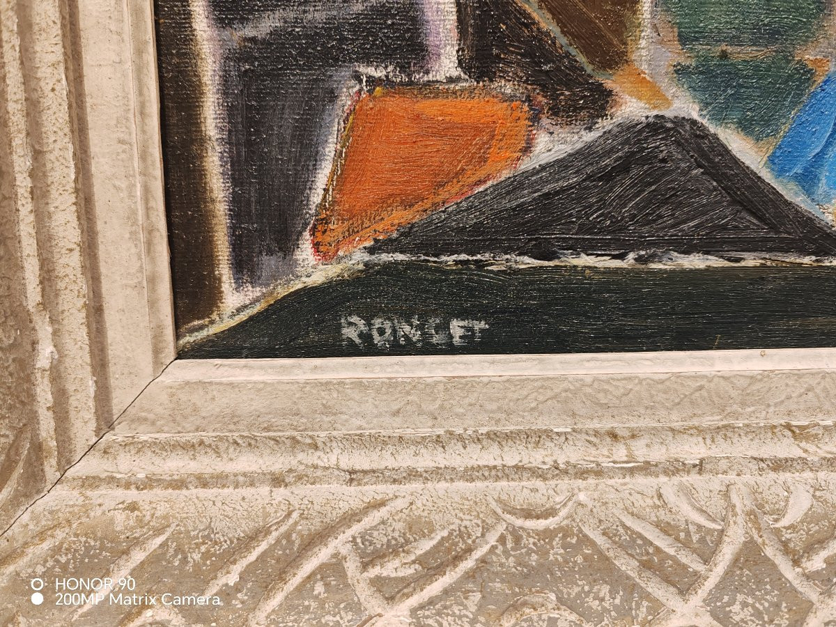 Nature morte cubiste, Elisabeth Ronget, XXème -photo-2