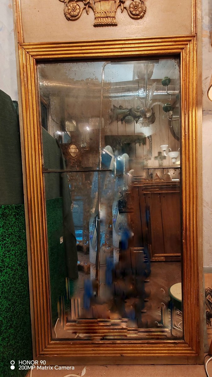 Miroir trumeau de cheminée, époque LouisXVI-photo-3