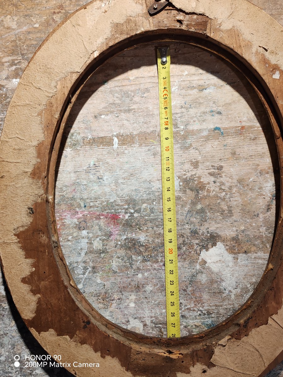 Antique Oval Frame, 18th Century-photo-1