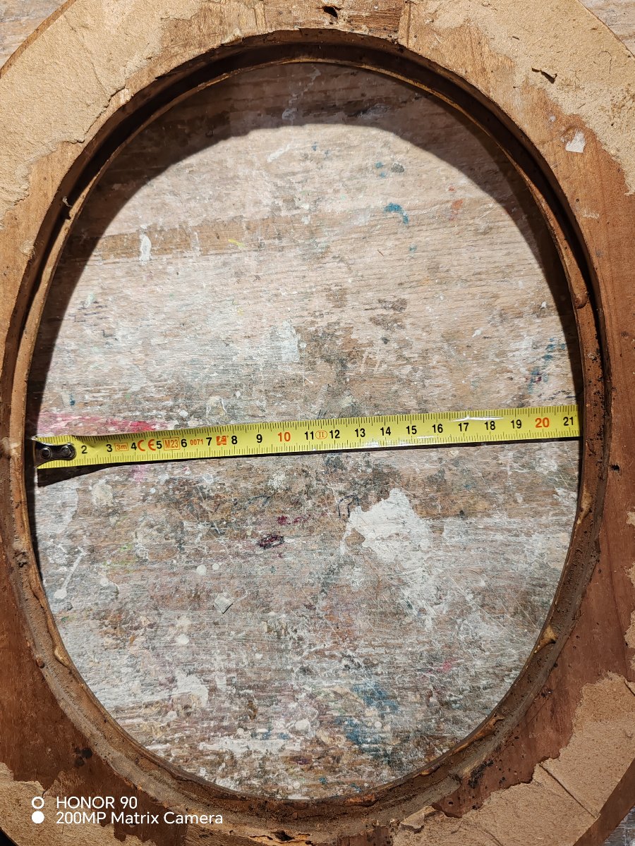 Antique Oval Frame, 18th Century-photo-2