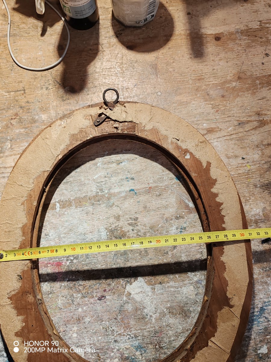 Antique Oval Frame, 18th Century-photo-3