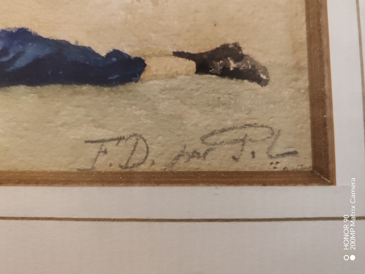  Aquarelle, Paul Leneveu,1900-photo-2