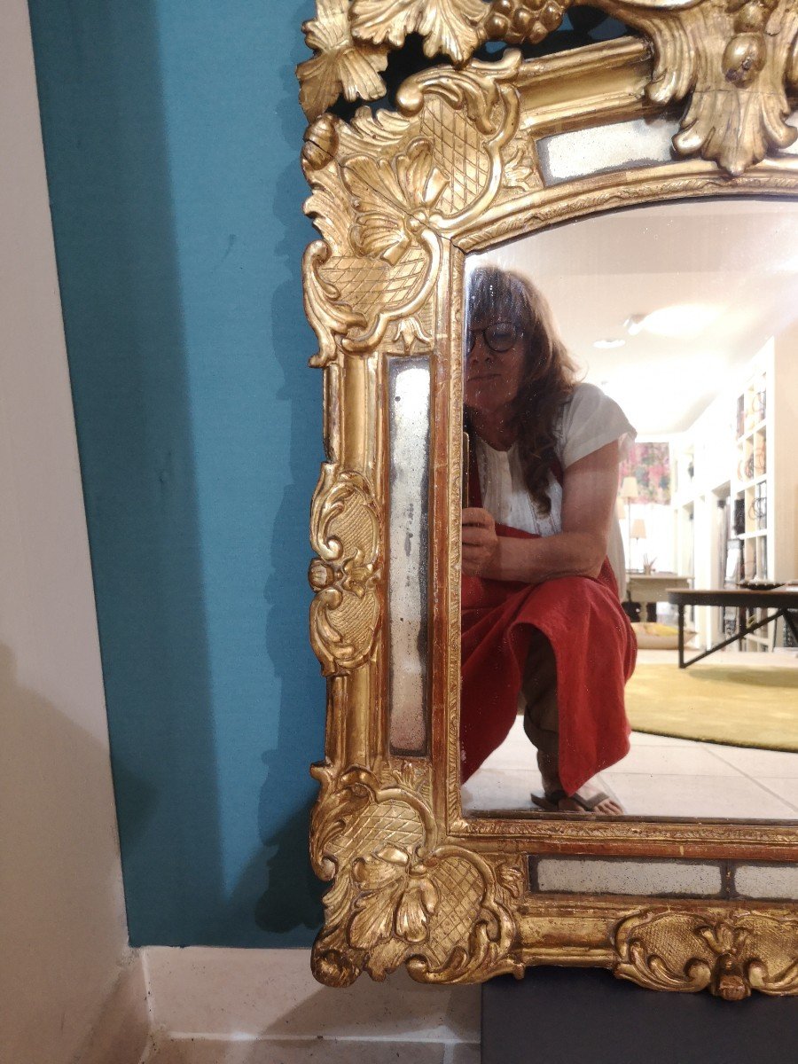 Miroir Provençal  Louis XV époque 18ème -photo-3