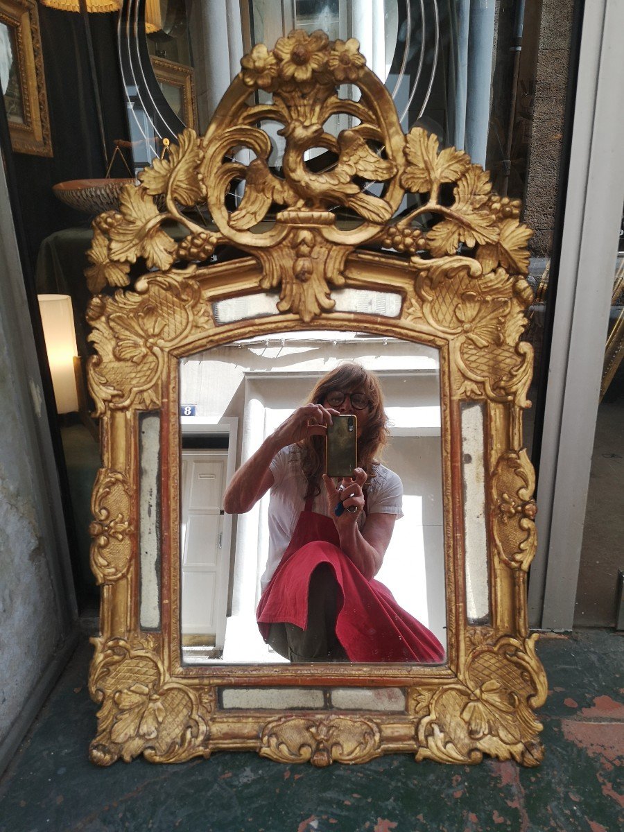 Miroir Provençal  Louis XV époque 18ème -photo-4