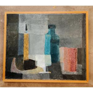 Modern Painting, Still Life, R. Miltenoff, 1966