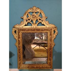 Miroir bois doré Époque début Louis XV 