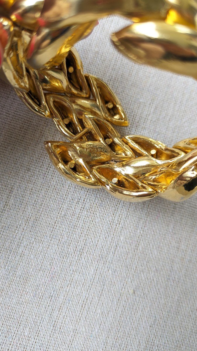 Bracelet Ungaro - Bijou Fantaisie Argenté D'occasion, Style élégant Et Vintage