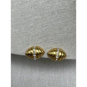 Yves Saint Laurent Oval Earrings