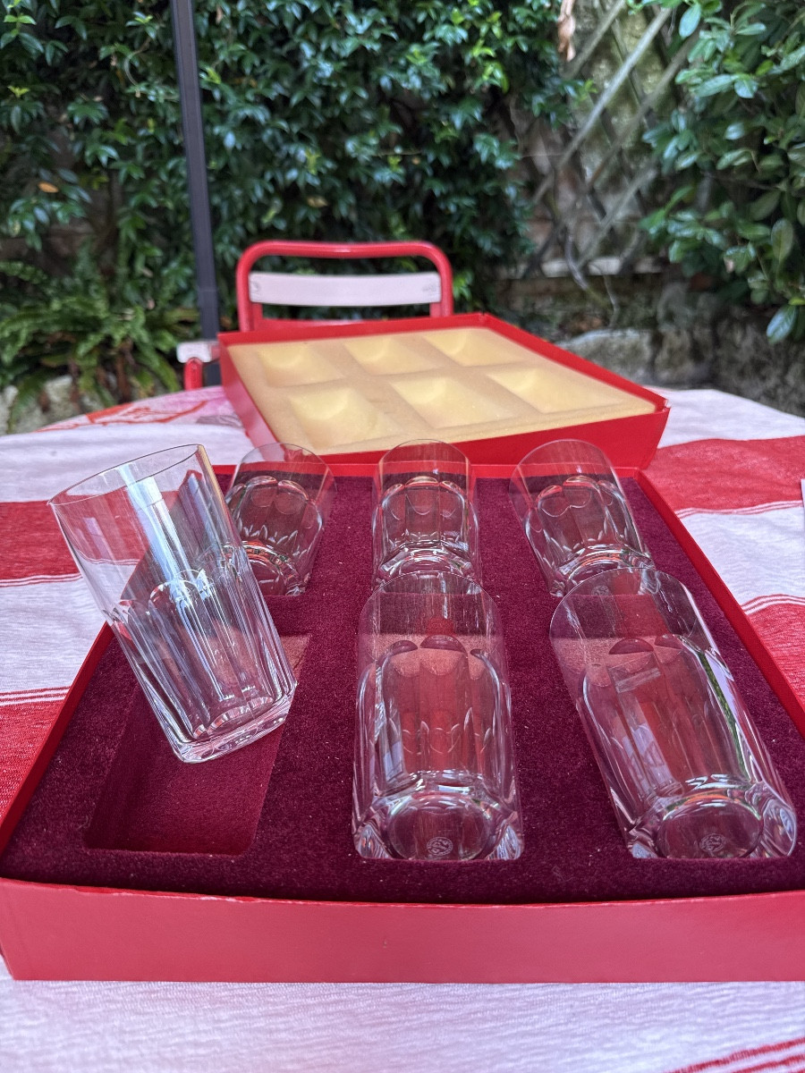 6 chopes en cristal de Baccarat « Harcourt »