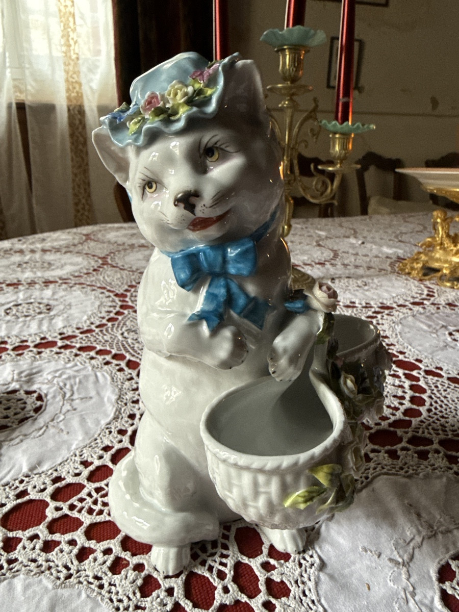 Porcelain Cat Of Paris