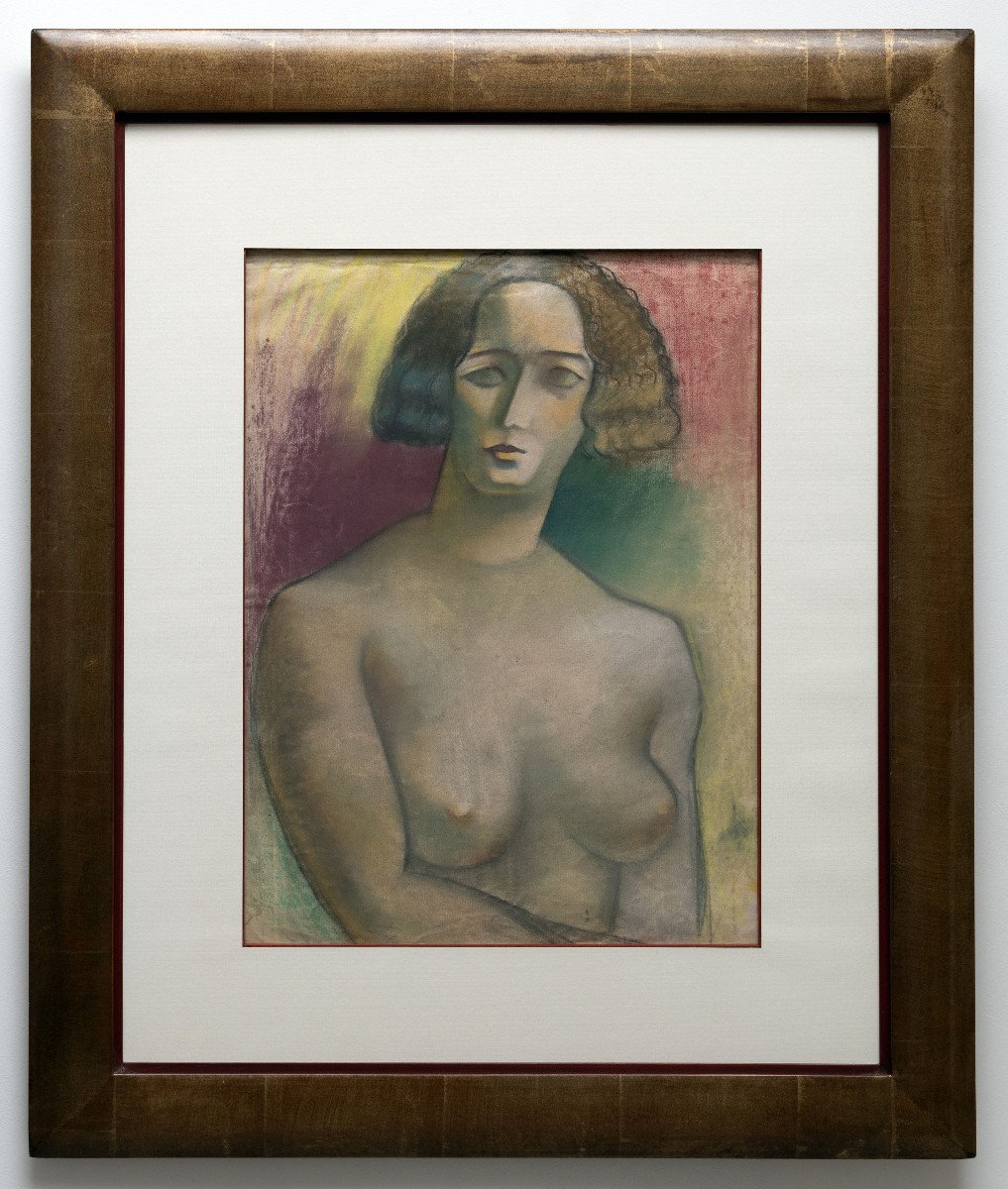 Poliakoff Nicolas (1889 - 1976) – Bust Of A Woman – Pastel – Workshop Sale-photo-2