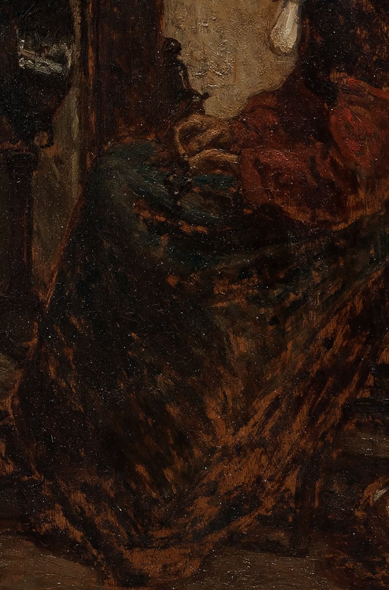 Troncy Emile - Etude Préparatoire à L’œuvre « Cœur Simple », Musée D’orsay – Circa 1900-photo-3