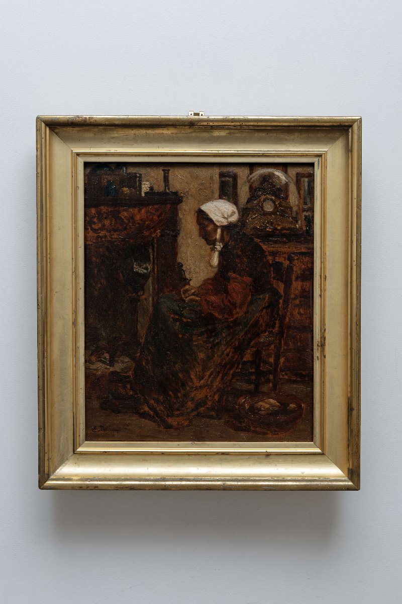 Troncy Emile - Etude Préparatoire à L’œuvre « Cœur Simple », Musée D’orsay – Circa 1900-photo-5