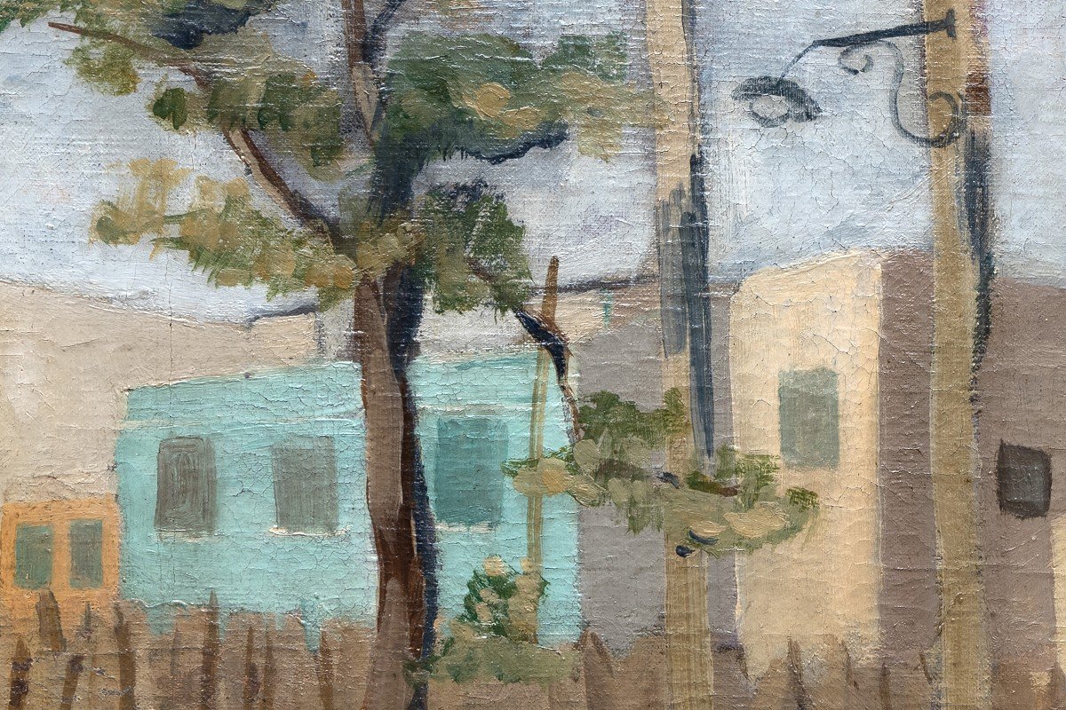 Emmanuel Vischer (1901 – 1936) – Rue D’andalousie – Huile Sur Toile – Signé Et Daté-photo-4