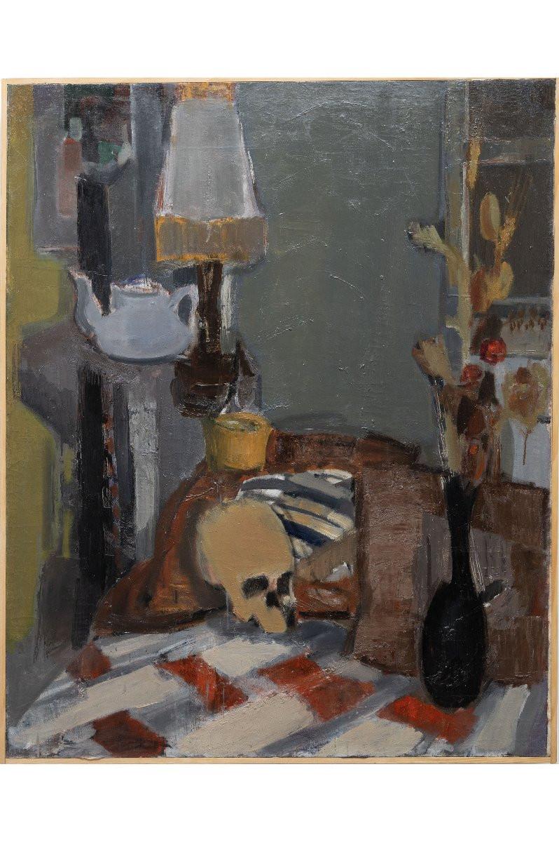 Michel Bertrand – Vanité – Huile Sur Toile – Vers 1965-photo-2