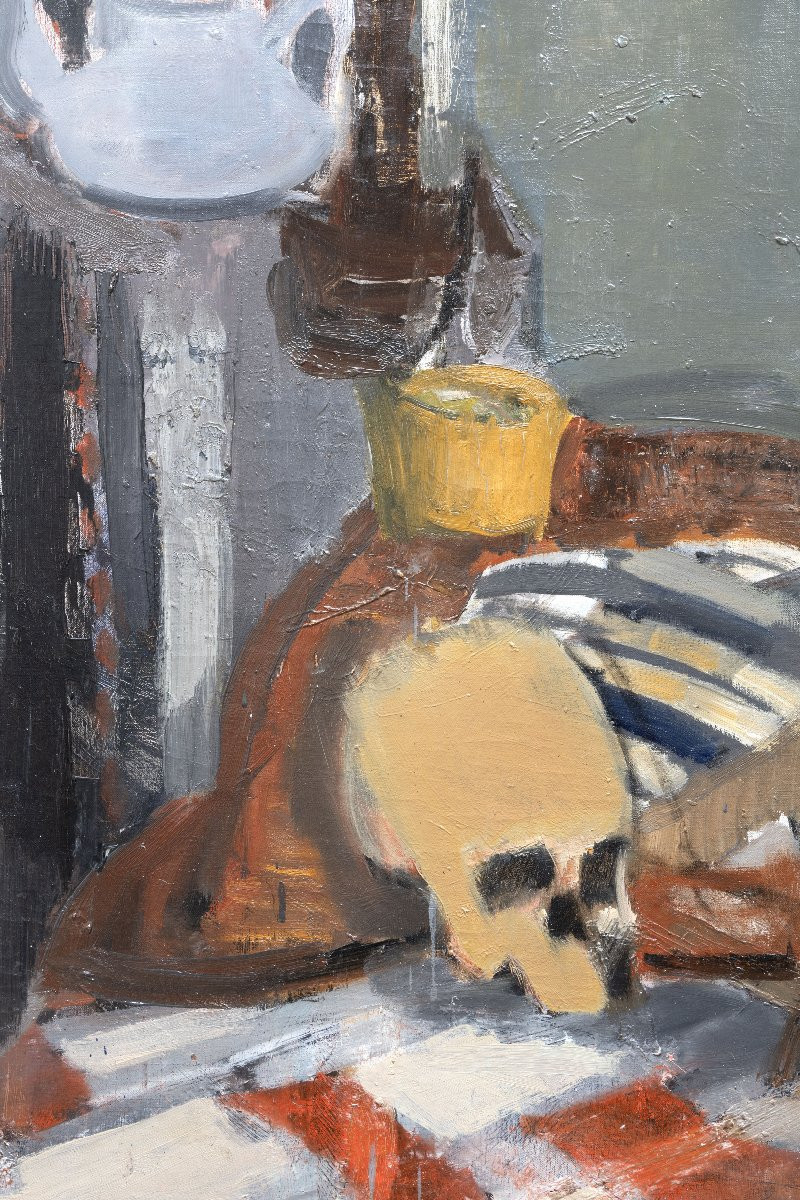 Michel Bertrand – Vanité – Huile Sur Toile – Vers 1965-photo-1