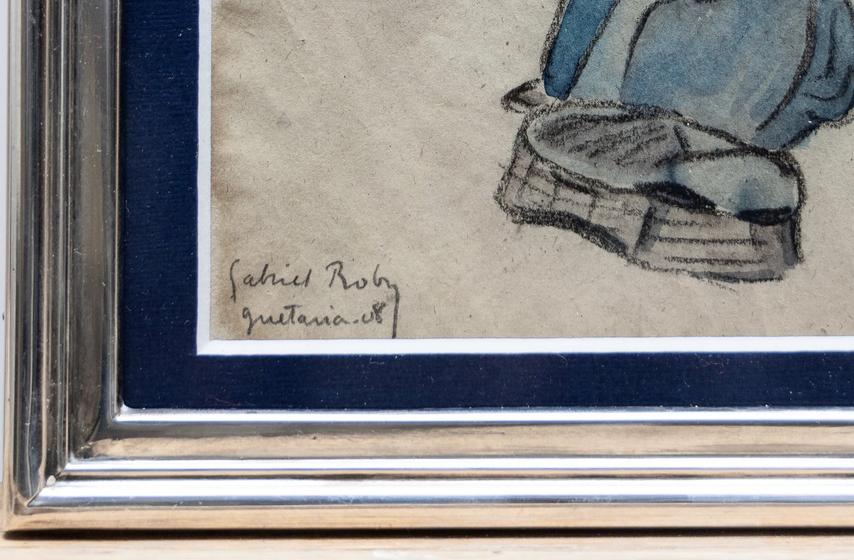 Basque Country - Roby Gabriel – Fisherman And Fishmongers In Guétary – Signed And Dated-photo-3