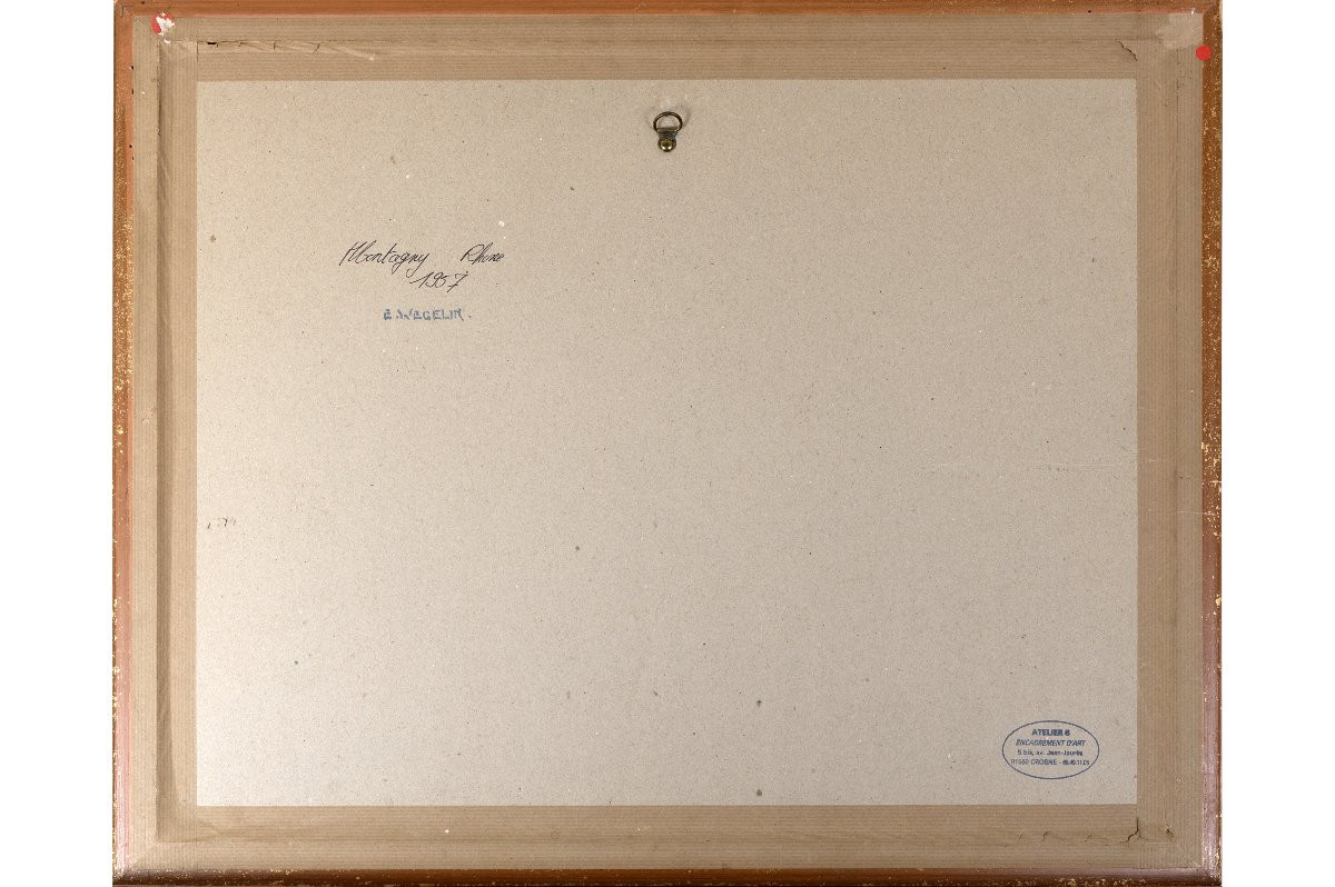 Emile Wegelin – Montagny (rhône) – Gouache – Dated And Signed-photo-4
