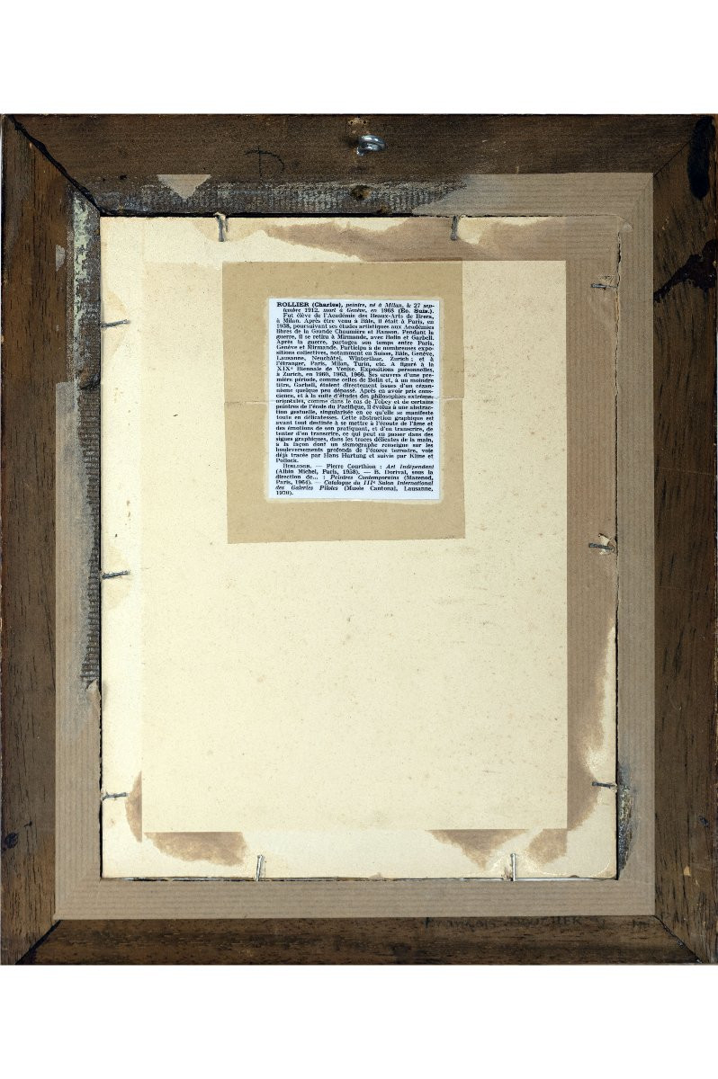 Charles ROLLIER – Mère et petite fille -  Lavis d’encre - Signé-photo-4
