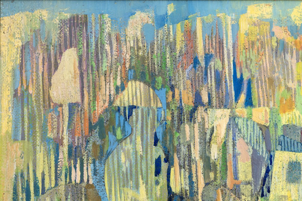 Louis Trabuc – Provençal Landscape – Oil On Canvas - Signed-photo-2