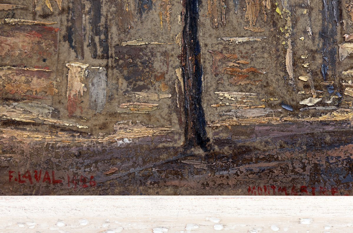 Fernand Laval – Paris : église Saint Pierre de Montmartre – Huile sur carton – Signée et datée-photo-3