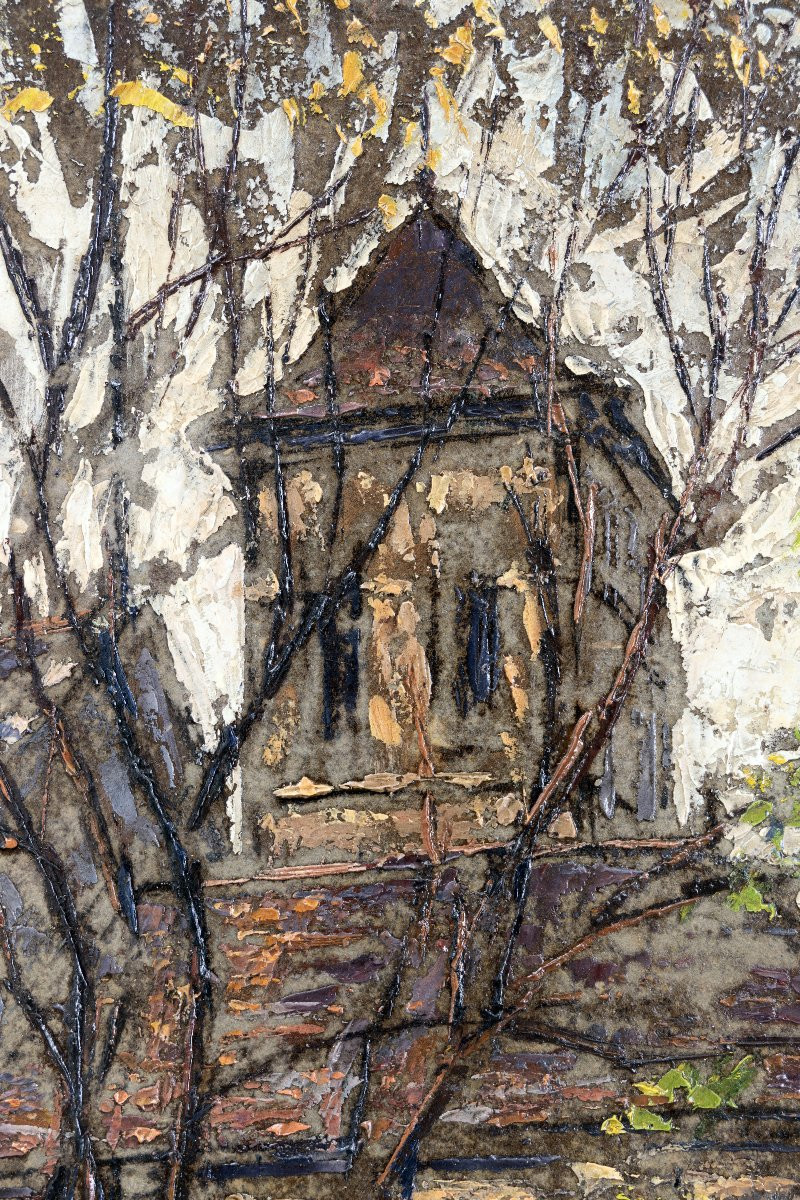 Fernand Laval – Paris : église Saint Pierre de Montmartre – Huile sur carton – Signée et datée-photo-1
