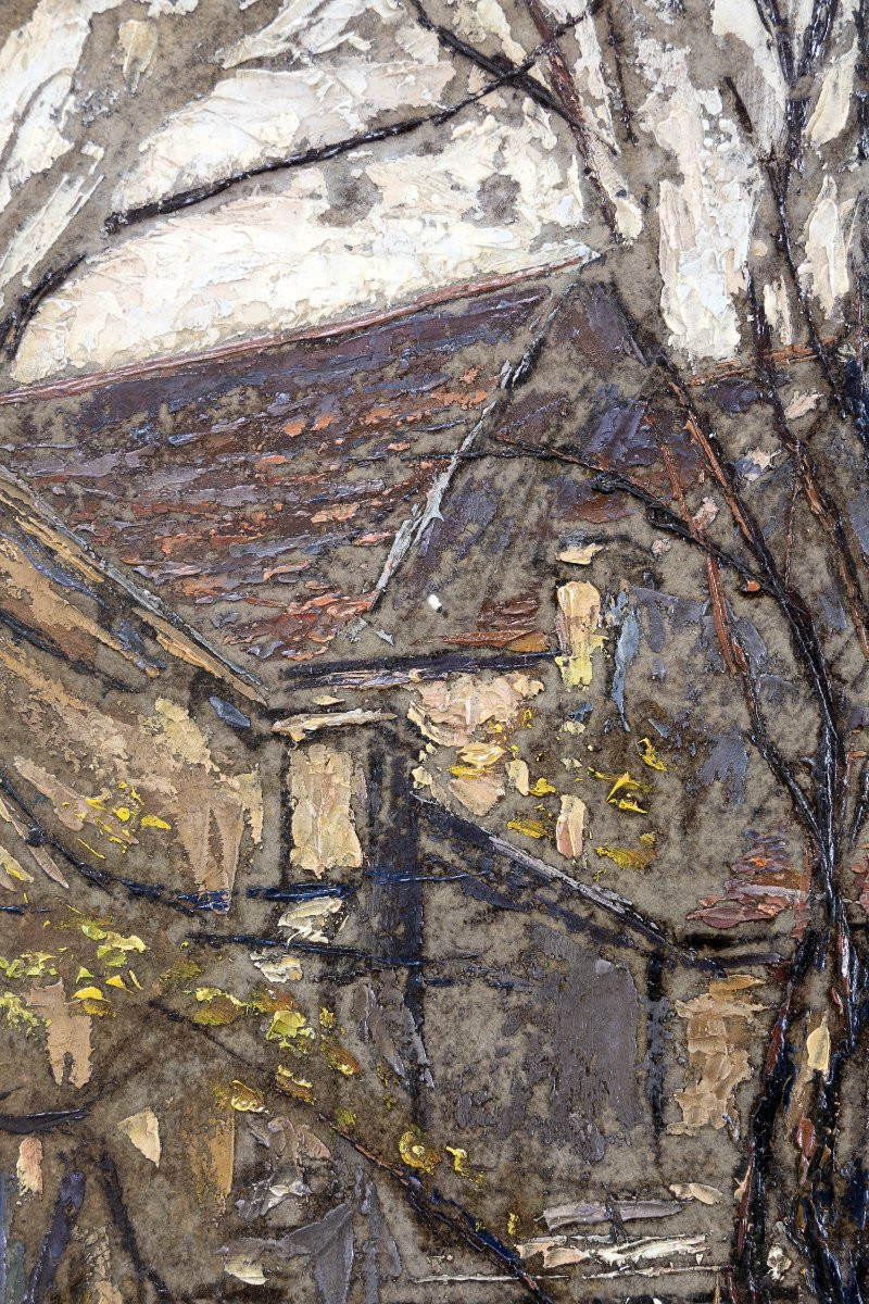 Fernand Laval – Paris : église Saint Pierre de Montmartre – Huile sur carton – Signée et datée-photo-2