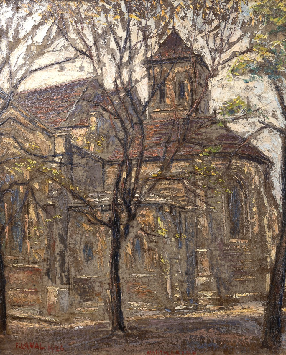 Fernand Laval – Paris : église Saint Pierre de Montmartre – Huile sur carton – Signée et datée