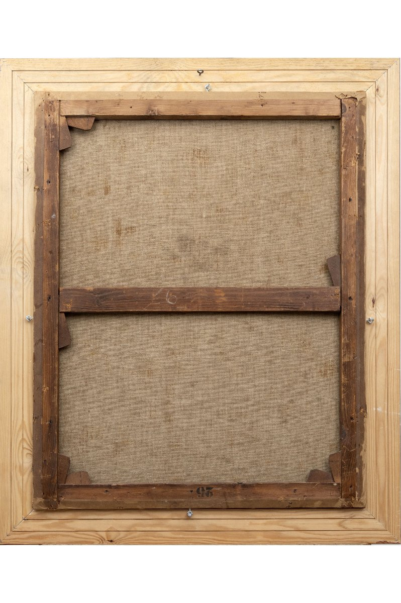 Henri RENART-BRAULT – Le mendiant ou Le vieux berger– huile sur toile – début XXe-photo-4