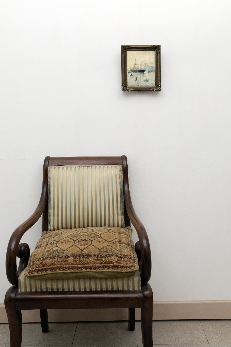 Francisque BLANC - Marine au port - Huile sur panneau - Signée-photo-5