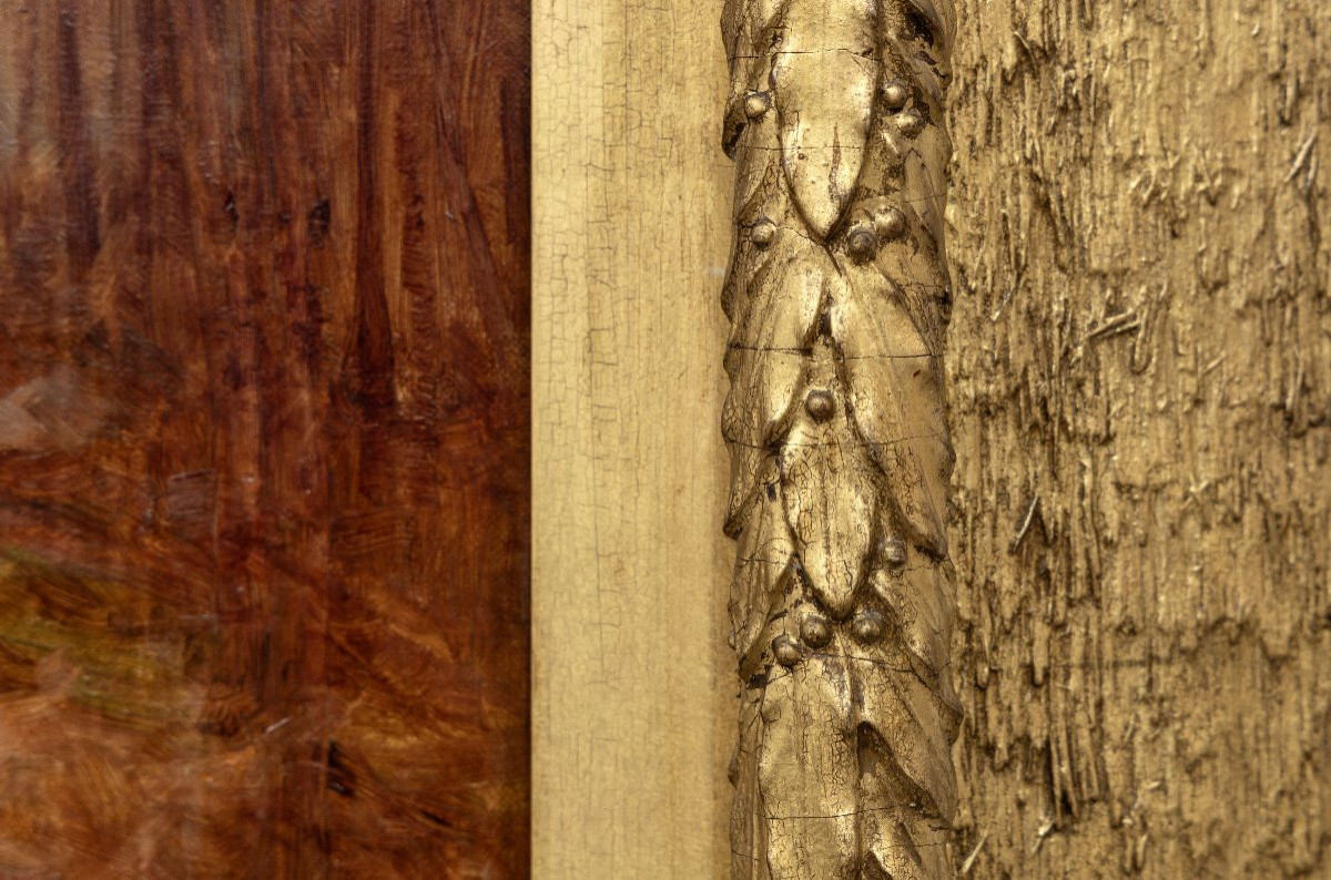 William Edwin TINDALL – Sous-bois en automne – Huile sur toile – Signée-photo-5