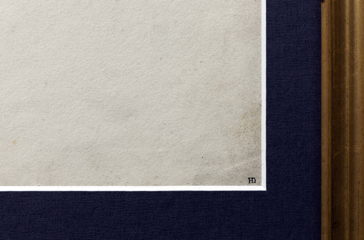 Paul Delaroche - Costume Design For Historical Theatre – Watercolor - Circa 1830-photo-4