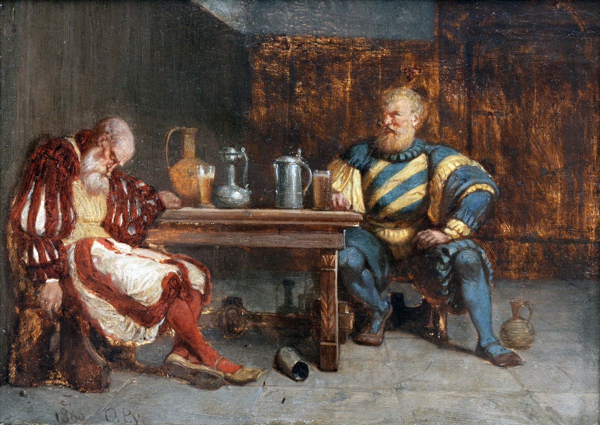 Octave Penguilly l'Haridon – Renaissance Tavern Scene - 1860 - Signed