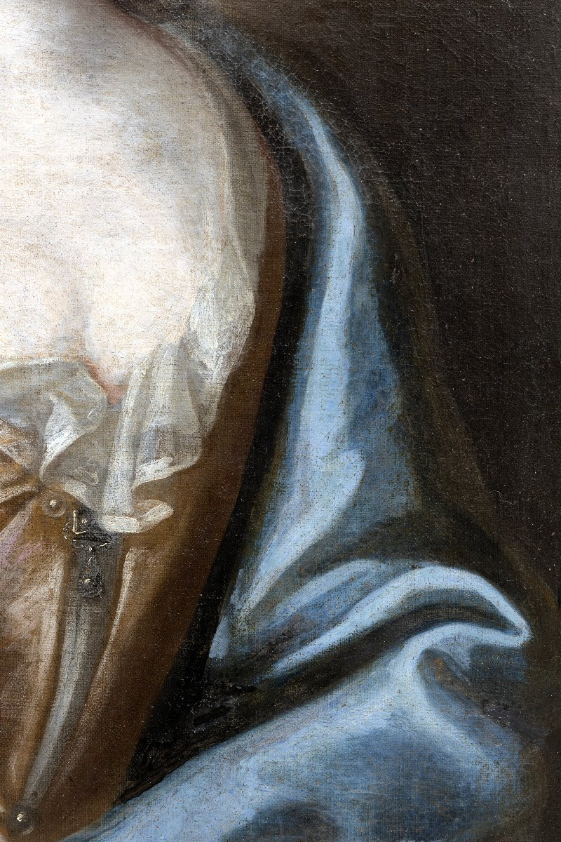 Suiveur de Pierre GOBERT – Portrait d’une dame de qualité – Huile sur toile - XVIIIe -photo-3