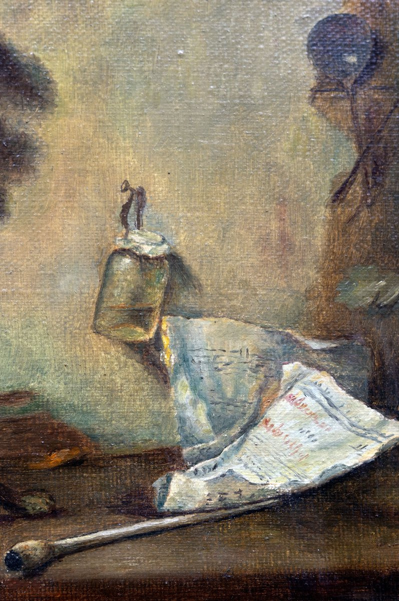 Russian Or Ukrainian Artist – Still Life With Onions – Monogrammed And Named On The Back-photo-1