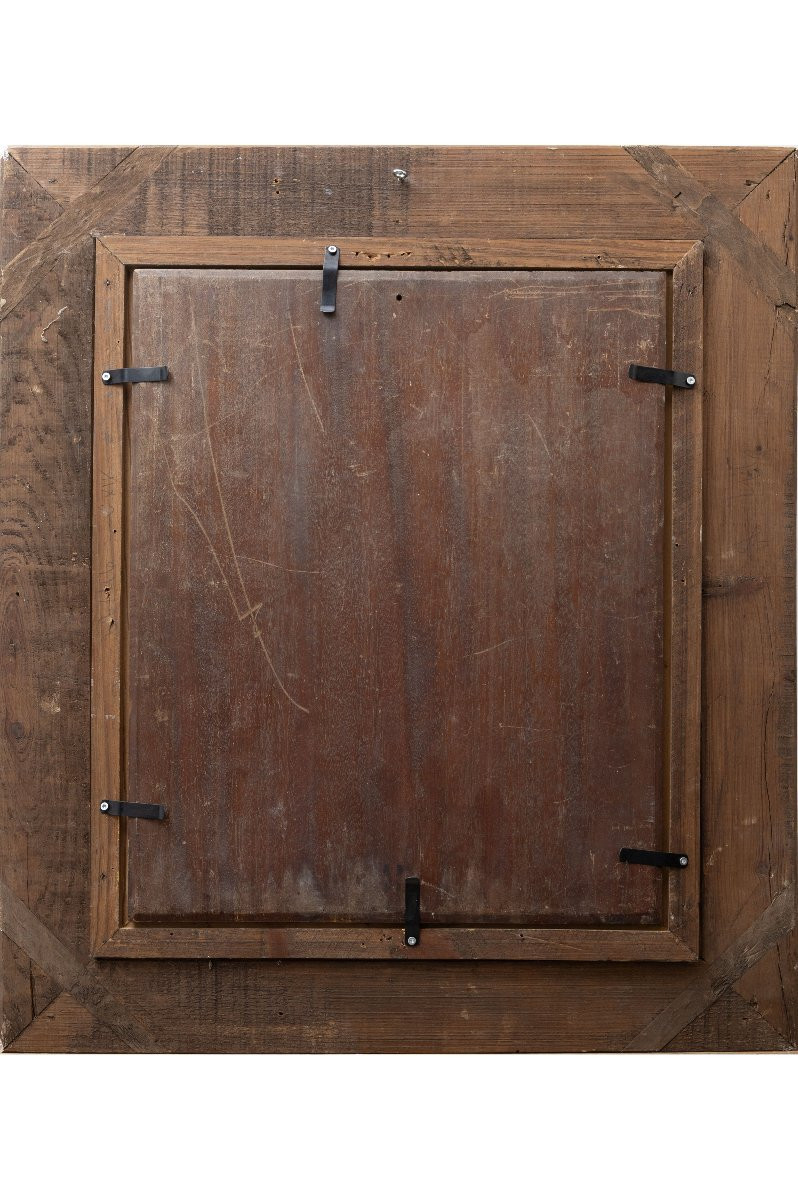 Henri de GAUDEMARIS – Jeune femme aux bains avec ibis – Huile sur panneau – fin XIXe-photo-3