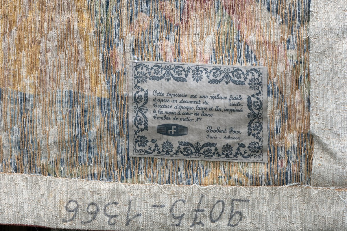 Tapisserie d’Aubusson – Les Vendanges – Manufacture Robert Four-photo-3