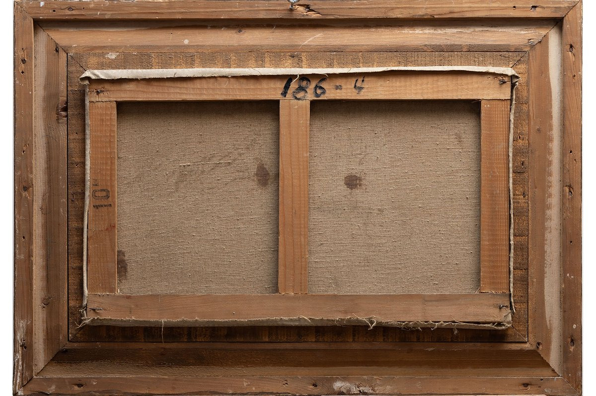 Pierre LAROCHE - La Saône à Lyon - Huile sur toile - Signée et datée-photo-4